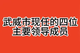 2024年9月，武威市现任的四位主要领导成员，不按排名视频封面
