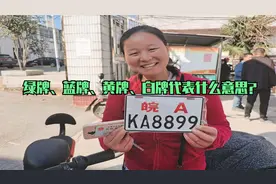 才知道，电动车绿牌、蓝牌、黄牌、白牌代表什么意思？上牌收费吗