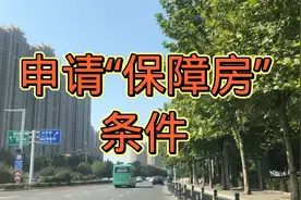 申请“保障房”的条件，来看看你符合要求吗视频封面