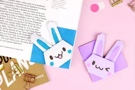 小兔子书签折纸，不仅是书签，更是可爱的小装饰视频封面