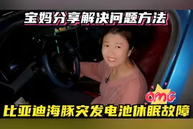 比亚迪海豚突发电池休眠故障车辆无法启动，宝妈分享解决问题方法