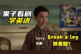 第50集 | 看美剧学英语 Break a leg, 断条腿？视频封面