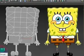 3dmax创建卡通人物角色建模教程，学会最简单的海绵宝宝建模