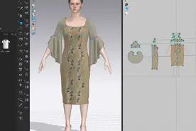 民簇风连衣裙3d试衣视频封面