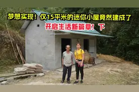 梦想实现！仅15平米的迷你小屋竟然建成了，开启生活新篇章！下视频封面