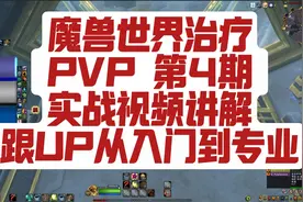 魔兽世界正式服PVP实战视频讲解（治疗视角）入门到专业！第4期！视频封面