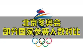 北京冬奥会部分国家参赛人数对比