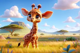 豆豆妈带你学英语！🎓今天学习的单词是【Giraffe-长颈鹿】