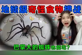地狱级奇怪食物挑战！巴掌大的“蜘蛛”也能吃？一口下去竟超酥脆视频封面