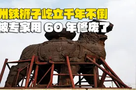 史上最惨文物，沧州铁狮子屹立千年不倒，专家仅用60年给修废了视频封面