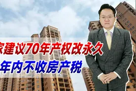 专家建议70年产权改永久，20年内不收房产税，能让楼市再火爆吗？视频封面