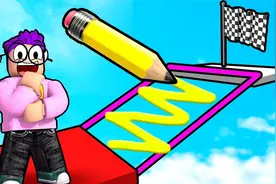 ROBLOX画画跑酷：用笔画出逃生路线！