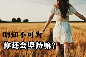 明知没有结果还在坚持的人，真的傻吗视频封面