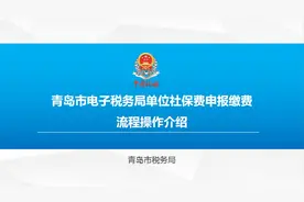 青岛市电子税务局单位社保费申报缴费流程操作介绍（黄岛税务）视频封面