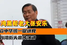 台湾黑帮老大张安乐，创立中华统一促进党，在台湾街头宣传演讲视频封面