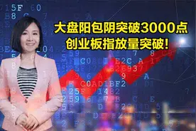 上证阳包阴突破3000点，创业板中阳突破！这个位置高抛还是上车？视频封面