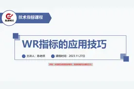 技术指标入门学习，WR指标的应用技巧视频封面