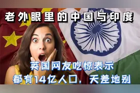 中国与印度对比，英国网友好奇，为什么都是14亿人口，却差距巨大视频封面