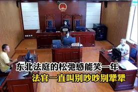 能笑一整年的东北法庭松弛感，法官东北口音阻止“别吵吵”