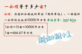 一公顷等于多少亩：地积单位换算！视频封面