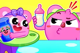 宝宝喜欢有贴纸的奶瓶，发脾气不乖乖喝牛奶，妈妈会如何解决呢？视频封面