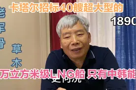 卡塔尔招标40艘超大型的27万立方米级LNG船，只有中韩能造视频封面