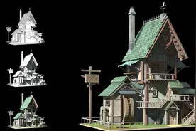 3dmax-场景三层小楼小房子模型制作教程。3dmax建模基础教程视频封面