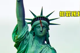 自由女神像被打破了头，流出了红色的鲜血？视频封面