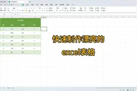 零基础学电脑，快速制作漂亮的excel表格，办公技巧
