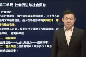 30、第二章 社会心理学知识 第七节 社会影响 第二单元 社会促视频封面
