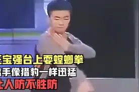王宝强台上耍螳螂拳，出手像猎豹一样迅猛，让人防不胜防视频封面