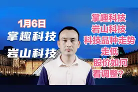 掌趣科技 岩山科技 科技品种走势走低 股价如何看调整？视频封面