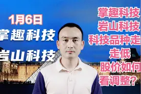 掌趣科技 岩山科技 科技品种走势走低 股价如何看调整？视频封面
