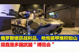 俄罗斯缴获战利品，枪炮装甲堆积如山，简直是多国武器“博览会”视频封面