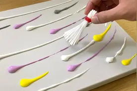 教你画最美的紫藤花【彩色丙烯画】小白也能轻松上手的入门级画作视频封面