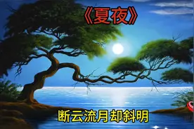 断云流月却斜明，韩偓的《夏夜》，雨中与雨后对比鲜明，相映成趣视频封面