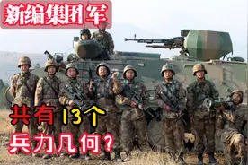 我国解放军军队新编集团军，共有13个，一个集团军兵力几何？