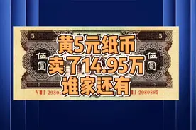 黄5元纸币，涨到14.95万，谁家还有？视频封面