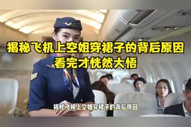 揭秘飞机上空姐穿裙子的背后原因，看完才恍然大悟！