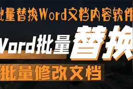 "轻松快捷：利用批量替换软件，一键修改多个Word文档中的内容！"视频封面