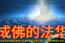 妙法莲华经信解品第四⑿长者知子不信是父遣人语相雇除粪倍与汝价视频封面
