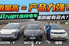 10万级代步电动车差距竟如此大？MG4 EV/海豚/AION Y深度对比！视频封面