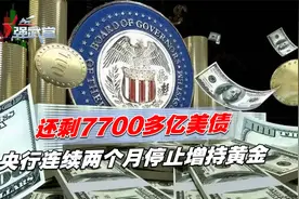 还剩7700多亿美债，央行连续两个月停止增持黄金视频封面