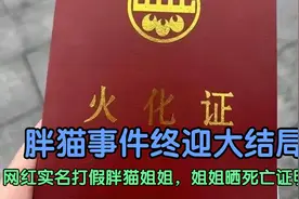 胖猫事件终迎大结局？网红实名打假胖猫姐姐，姐姐晒死亡证明自证视频封面