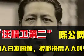 陈公博的冷知识：汪精卫第二，无耻加入日本国籍，处决后人人叫好