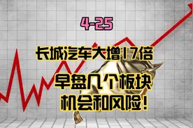 汽车股业绩大增17倍！低空经济火爆，谈谈几个板块的机会和风险！视频封面