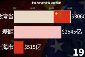 上海市VS台湾省GDP差距，人口相近，谁更强？视频封面
