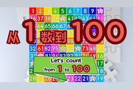 让我们从1数到100｜儿童数字视频｜英语教育动漫视频封面