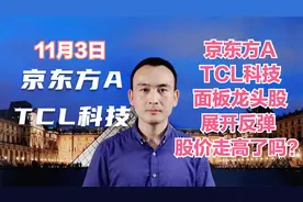 京东方A TCL科技 面板龙头股展开反弹 股价走高了吗？视频封面