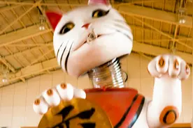 你见过如此巨大的招财猫吗？见者发财